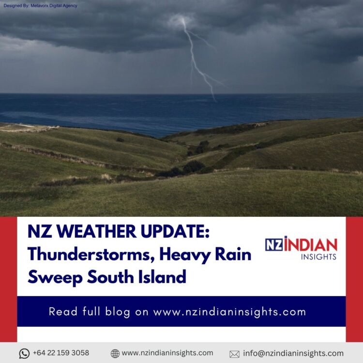 NZ-WEATHER-UPDATE-Thunderstorms-Heavy-Rain-Sweep-South-Island