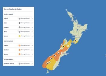 Heavy-Rain-and-Strong-Northwest-Winds-Set-to-Hit-Parts-of-New-Zealand-as-Weekend-Weather-Warning-Issued
