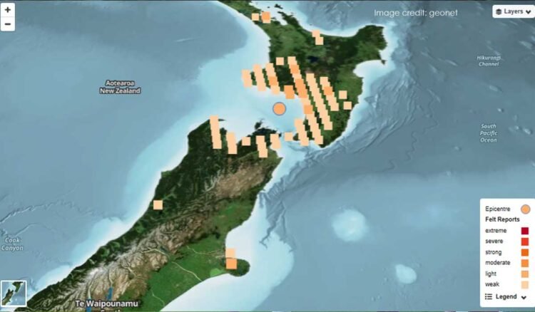 New Zealand Magnitude 4.8 Earthquake Shakes North Island