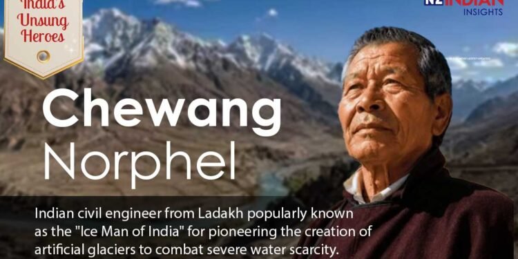 Chewang Norphel: The Ice Man of Ladakh Who Turned Winter Into a Lifeline