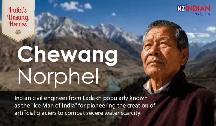 Chewang Norphel: The Ice Man of Ladakh Who Turned Winter Into a Lifeline