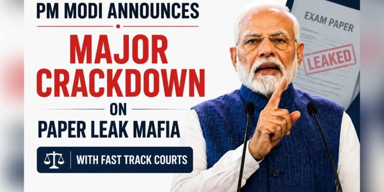 PM-Modi-Announces-Major-Crackdown-on-Paper-Leak-Mafia-with-Fast-Track-Courtss