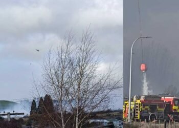 Fire Near Taupō Escalates as Strong Winds Threaten Building and Close Roads