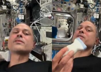 Anil Menon Shows How Medical Tests Work in Microgravity
