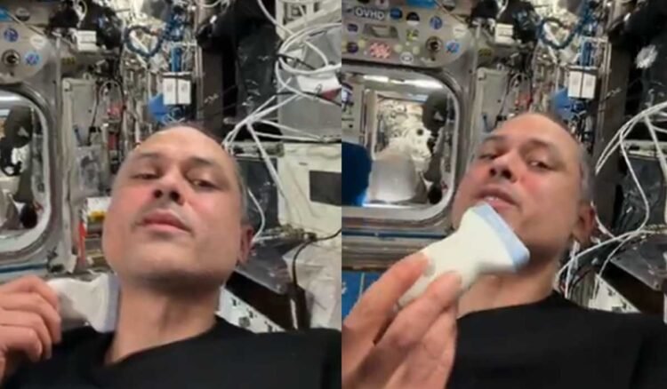 Anil Menon Shows How Medical Tests Work in Microgravity
