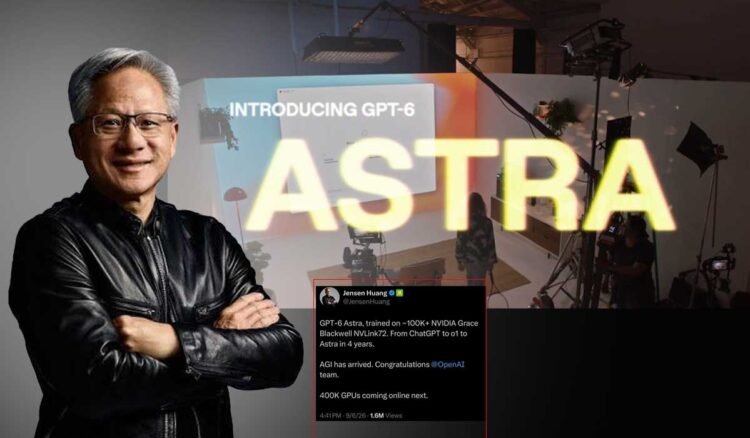 NVIDIA’s Jensen Huang Says OpenAI’s GPT-6 Astra Signals the Arrival of AGI