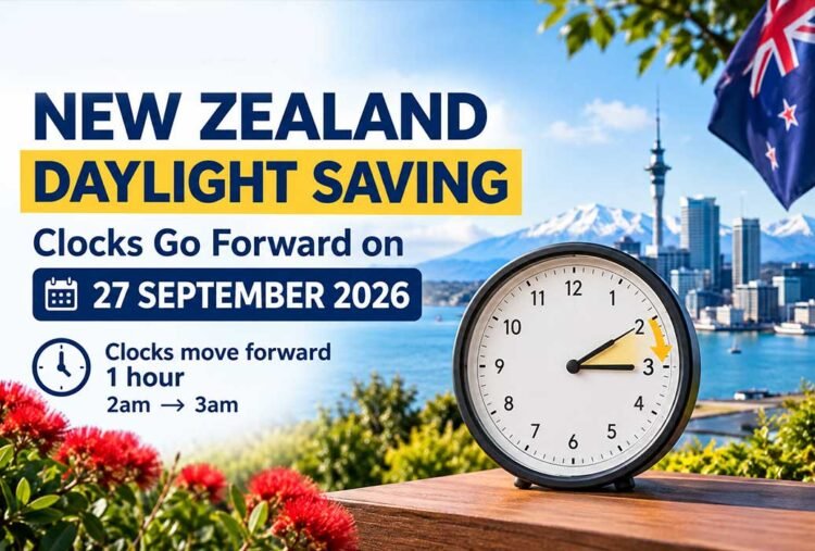 New Zealand Daylight Saving 2026: Clocks Go Forward on 27 September